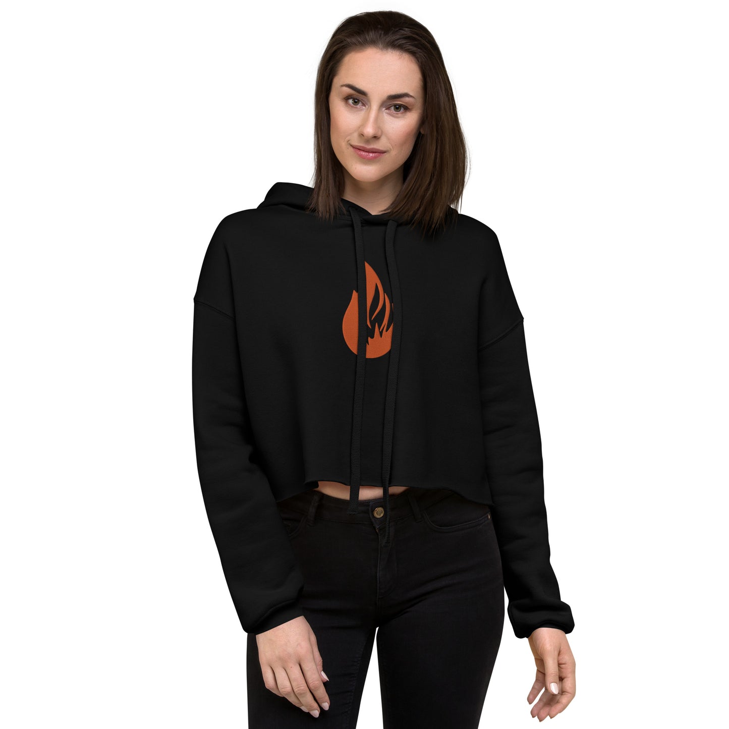 Crop Hoodie - Bonfire Hustle