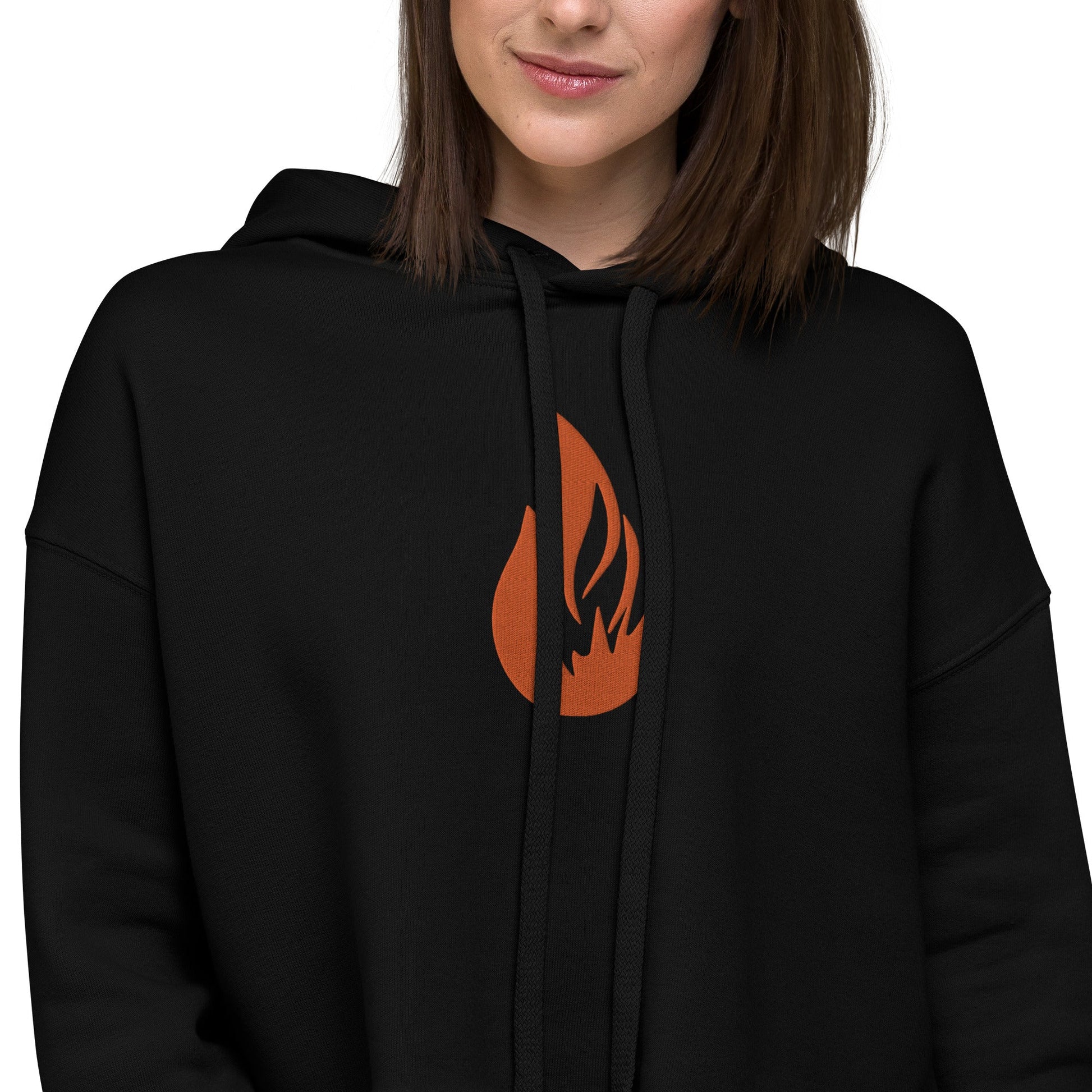 Crop Hoodie - Bonfire Hustle