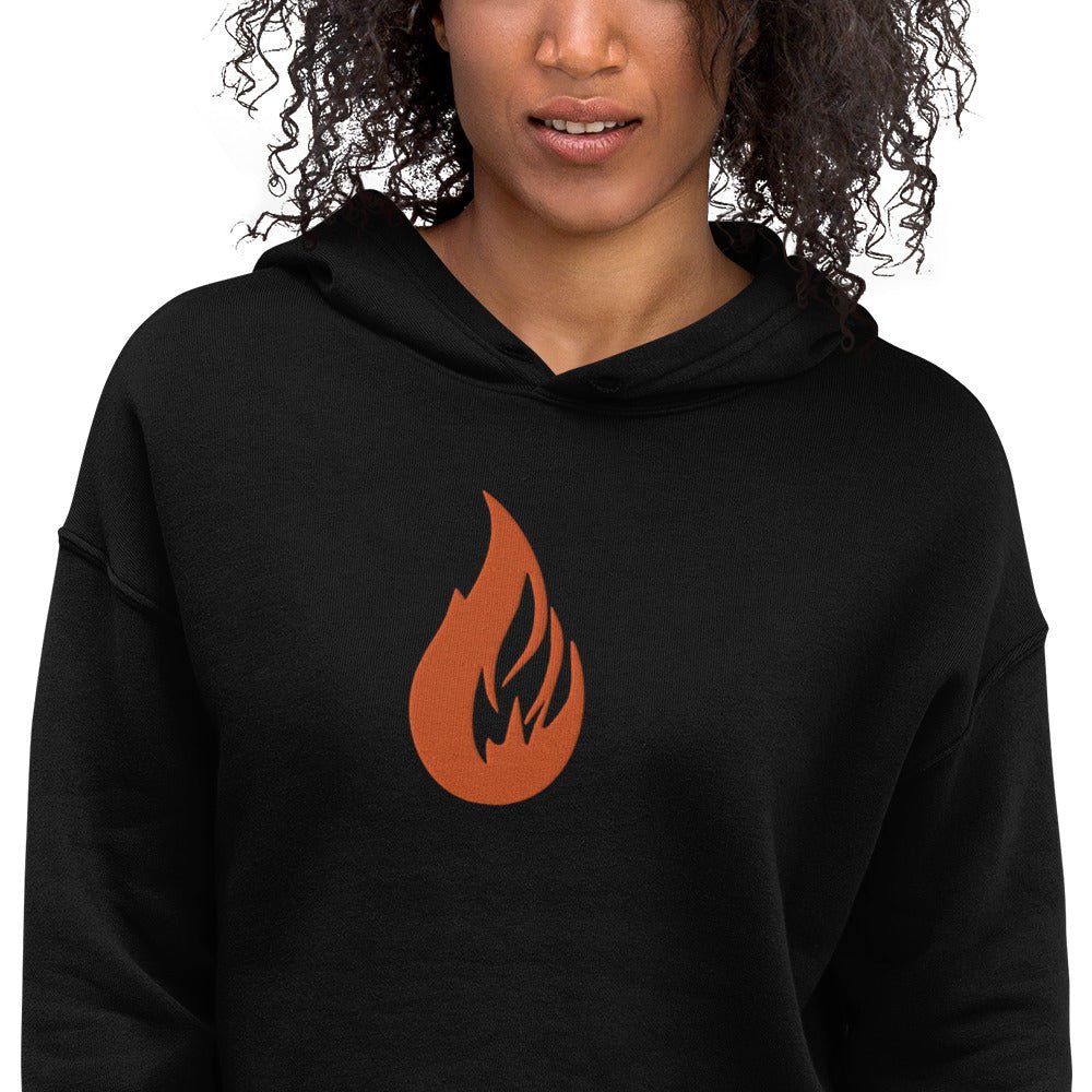 Crop Hoodie - Bonfire Hustle