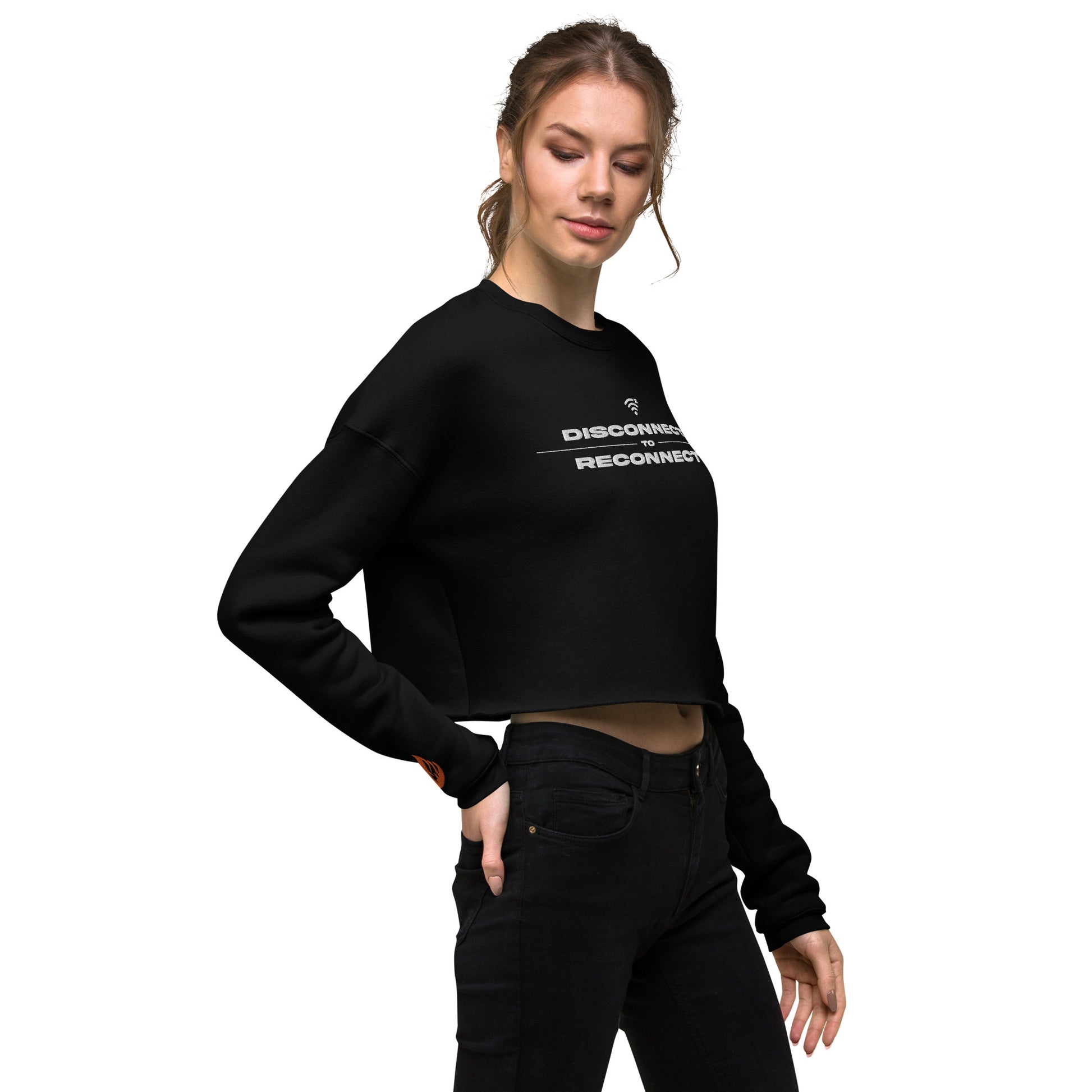 Bonfire Crop Sweatshirt - Bonfire Hustle