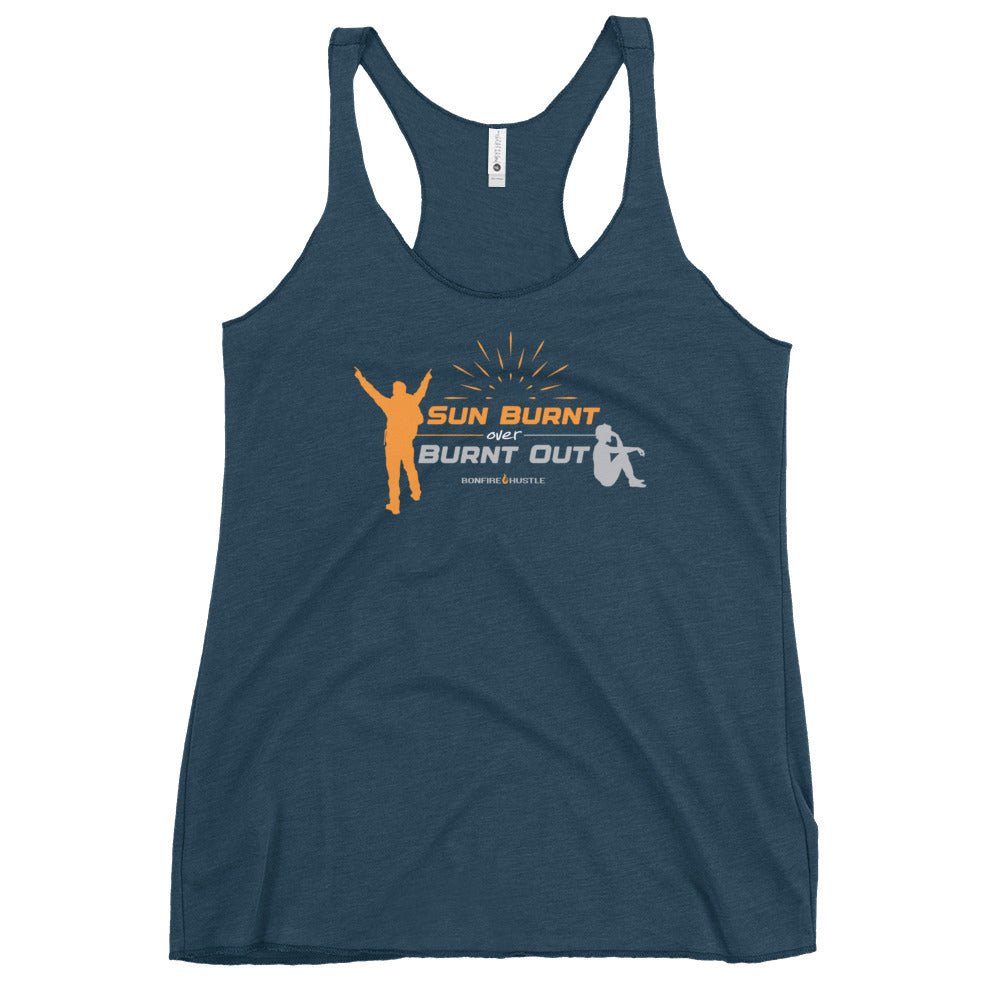 Women's Racerback Tank - Bonfire Hustle