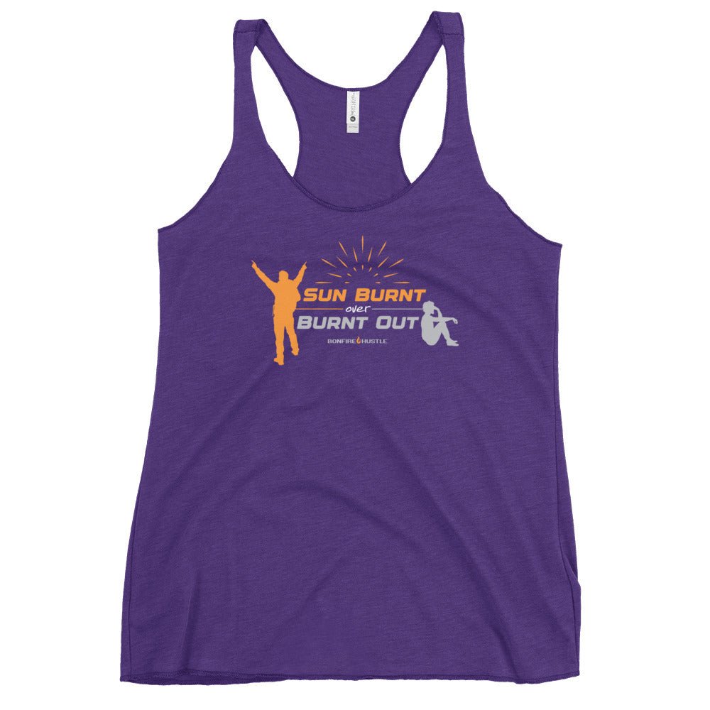Women's Racerback Tank - Bonfire Hustle