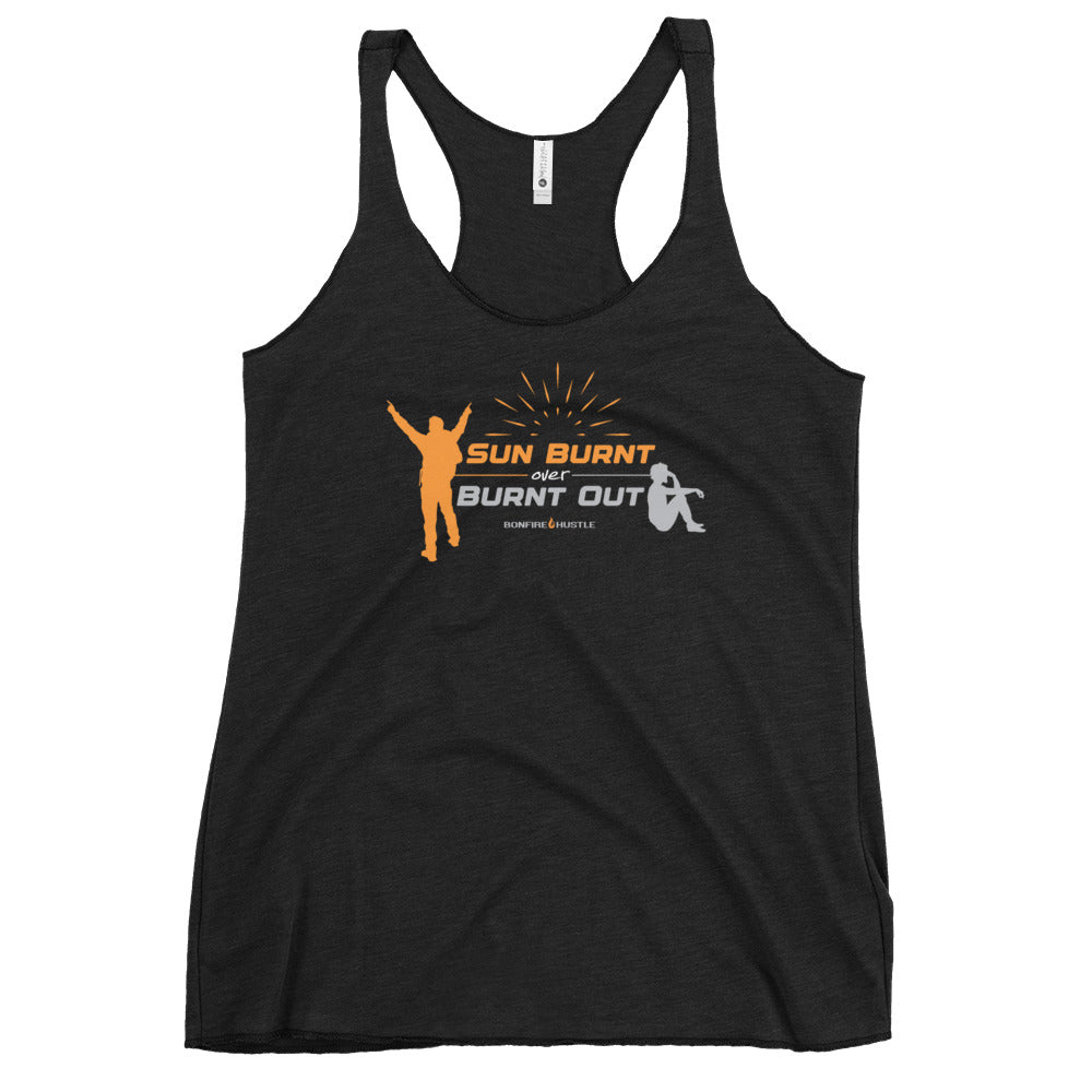 Women's Racerback Tank - Bonfire Hustle