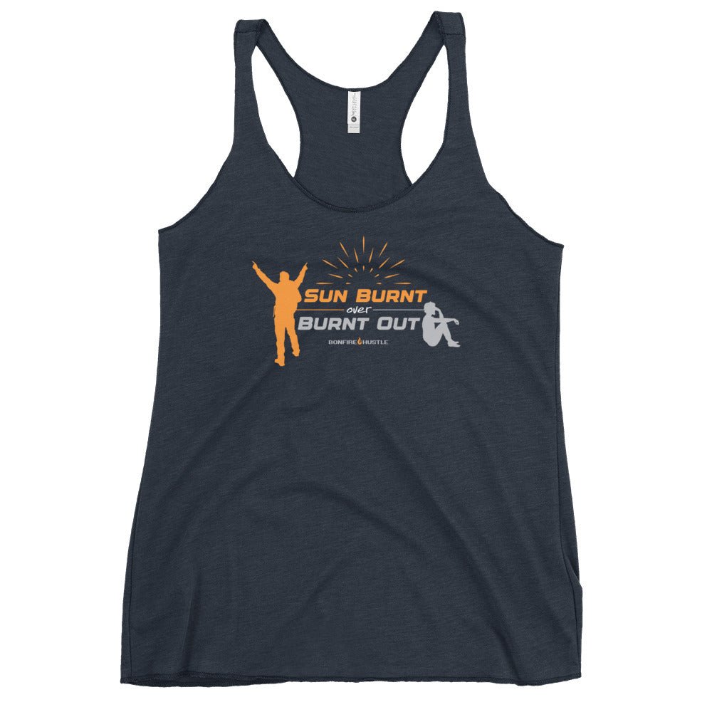 Women's Racerback Tank - Bonfire Hustle