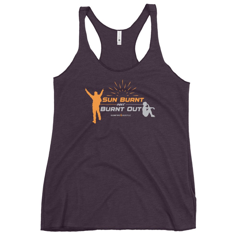 Women's Racerback Tank - Bonfire Hustle