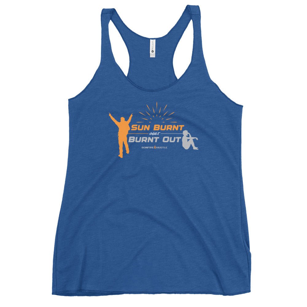 Women's Racerback Tank - Bonfire Hustle