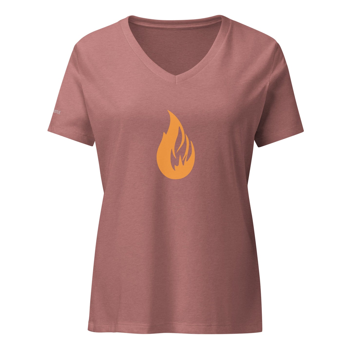 Women’s Bonfire v-neck t-shirt - Bonfire Hustle