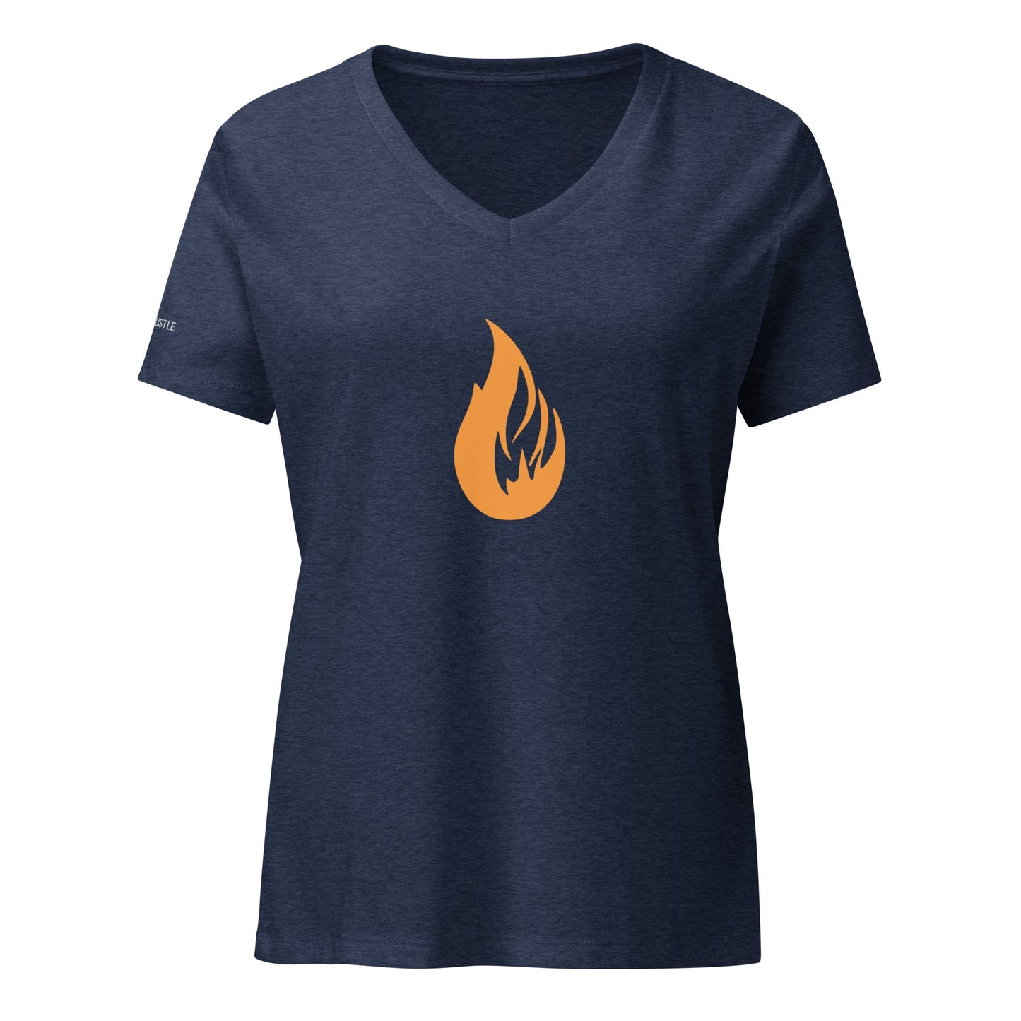 Women’s Bonfire v-neck t-shirt - Bonfire Hustle