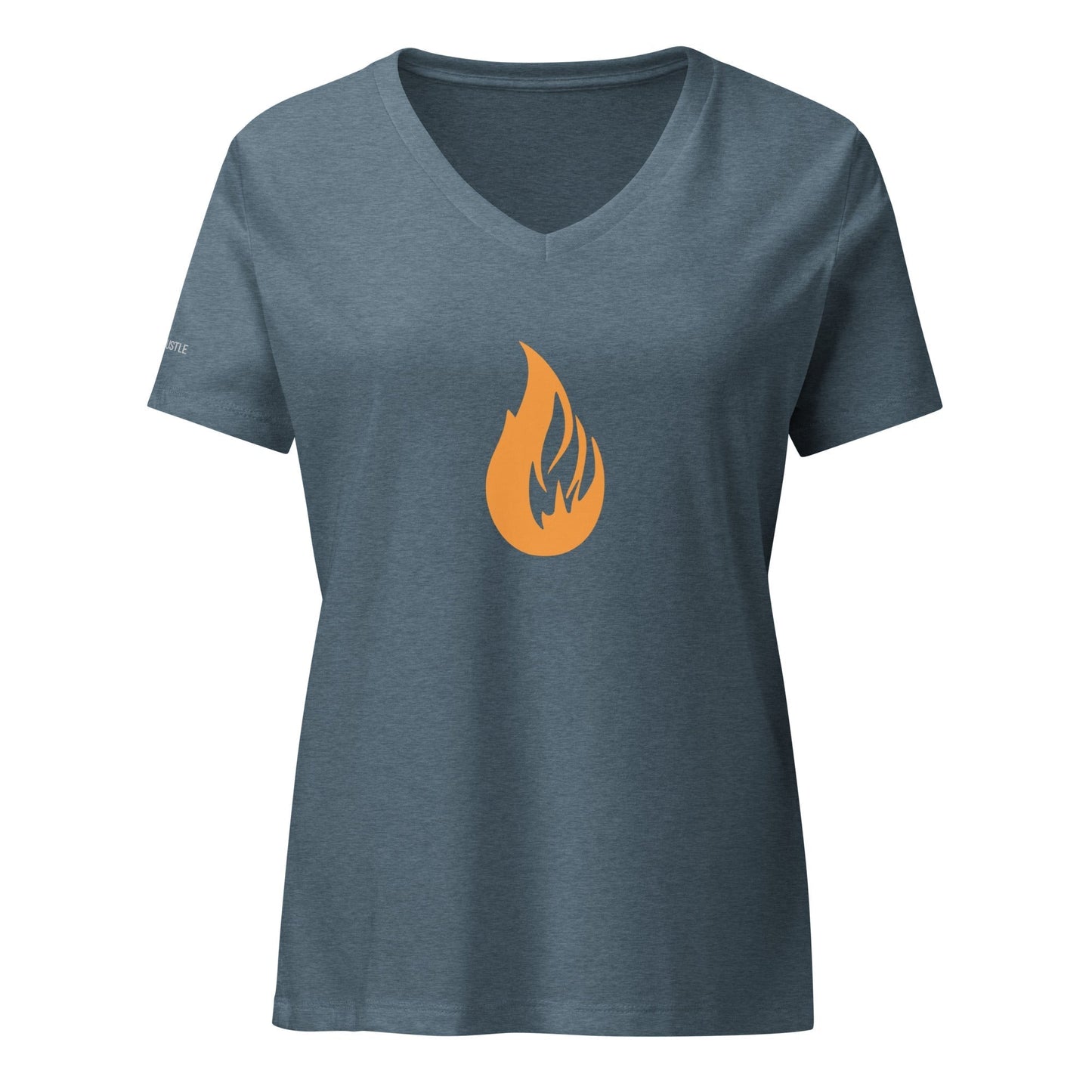 Women’s Bonfire v-neck t-shirt - Bonfire Hustle