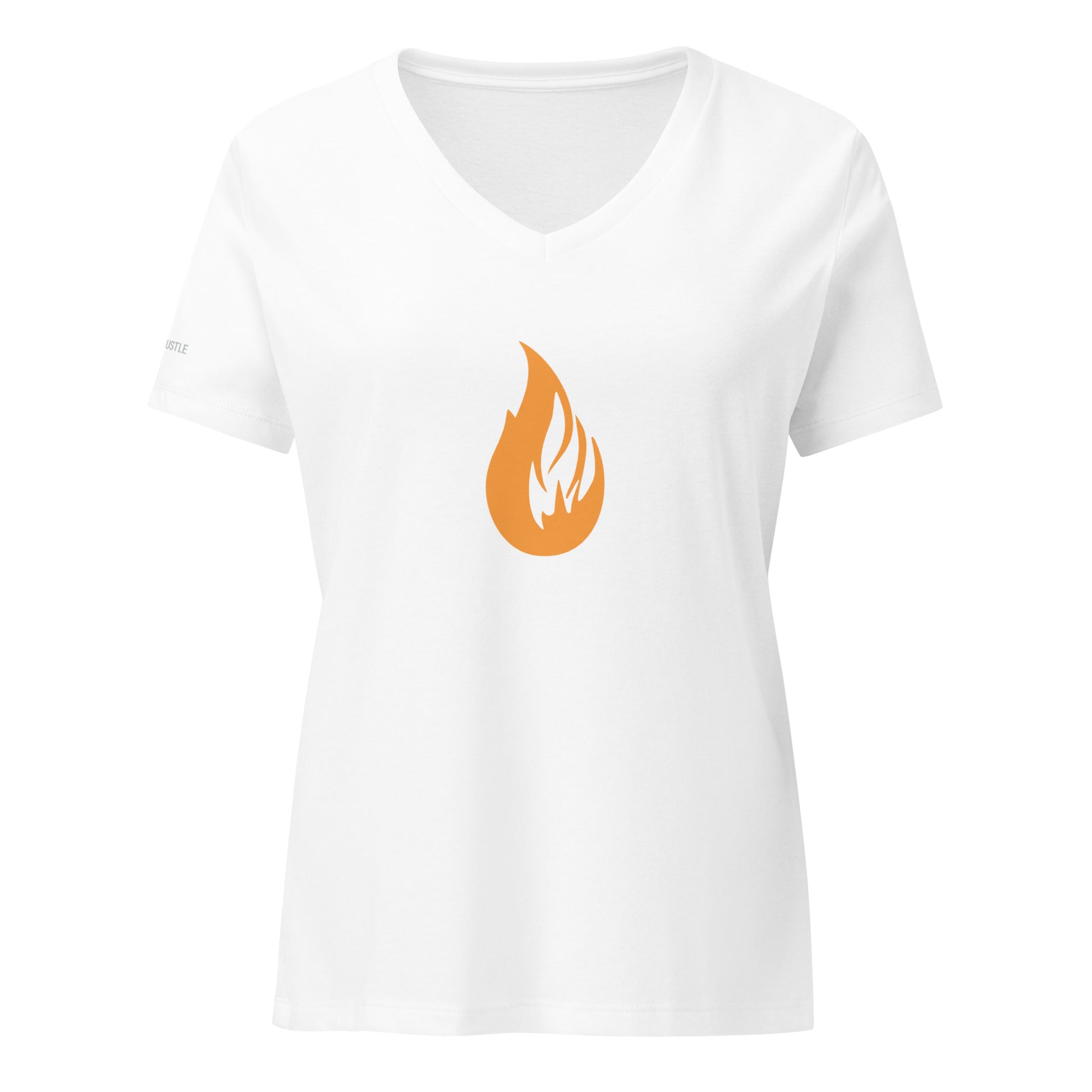 Women’s Bonfire v-neck t-shirt - Bonfire Hustle